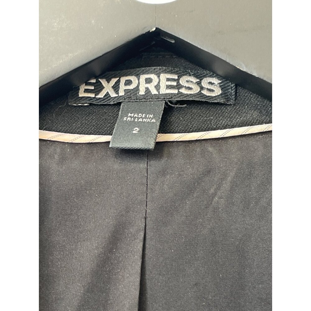 Express Blazer Jacket Size 2 Button Front Long Sl… - image 3